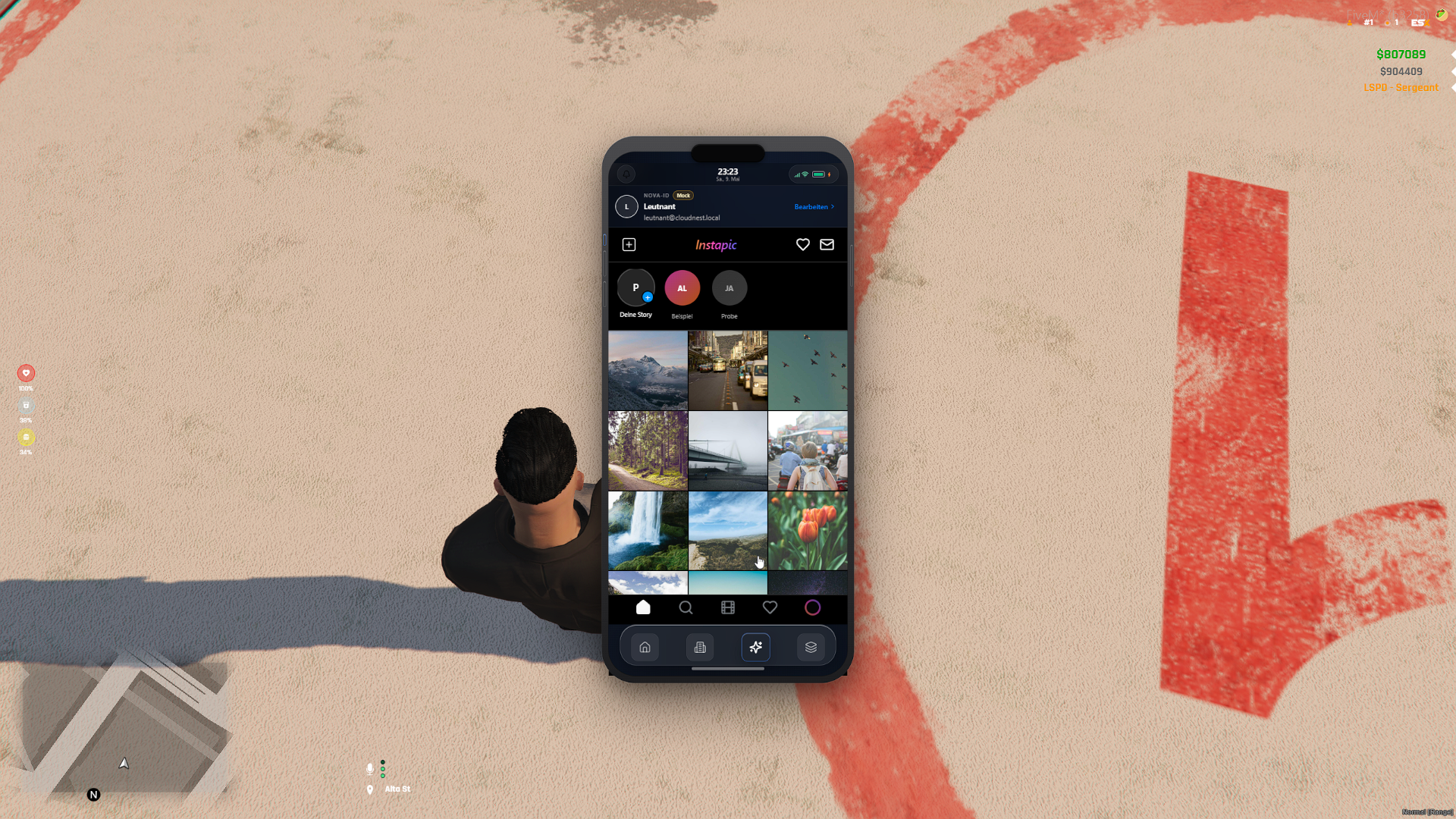 Phone UI — weiterer Screen